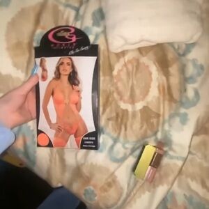 G World Intimates Coral Lingerie Set